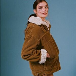 BDG Corduroy Sherpa-Lined Jacket